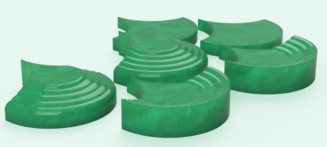 modélisation 3D, autodesk fusion, zellige, emboîtement, jade