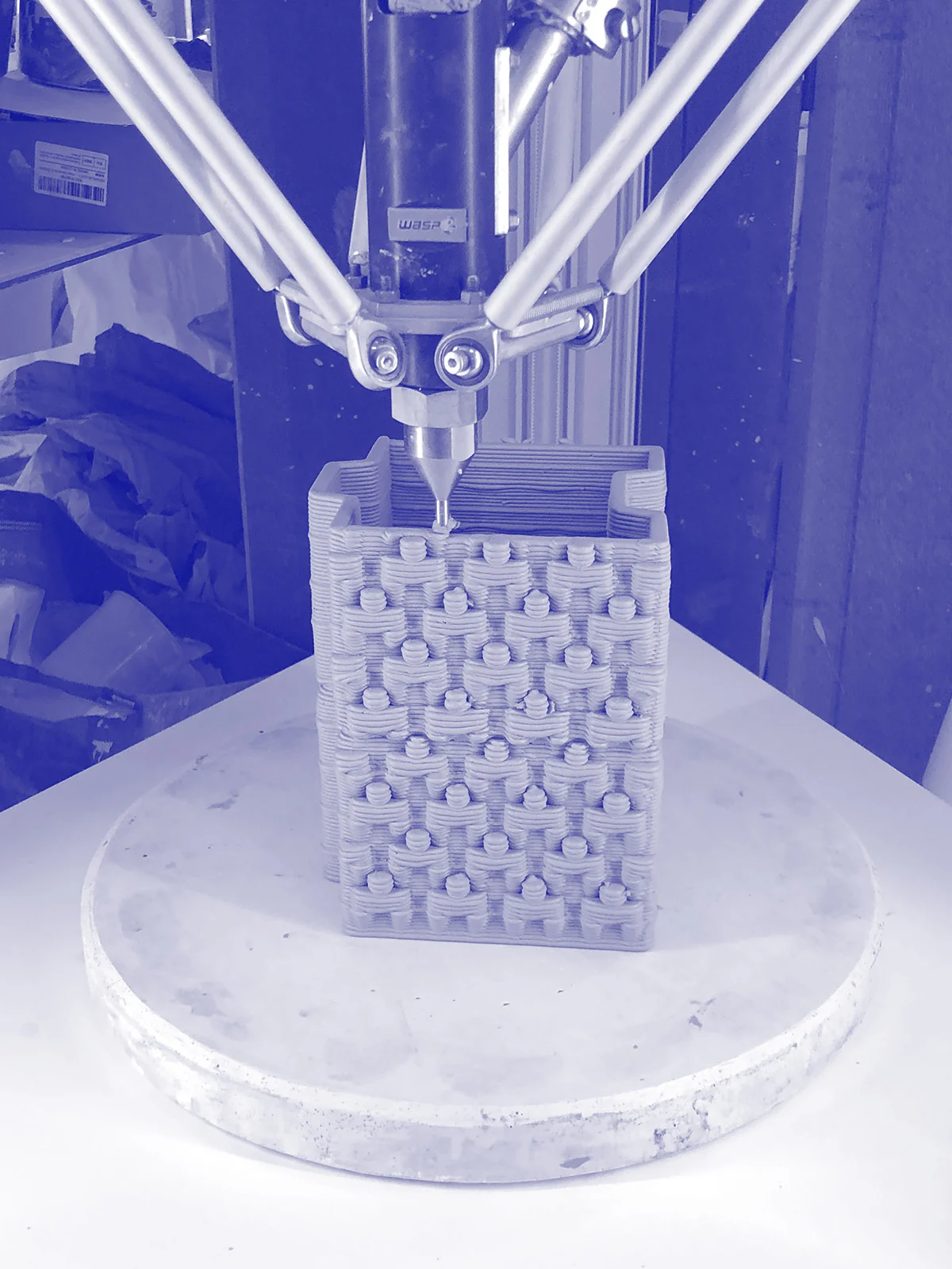 Brique ornementale imprimée en 3D en céramique